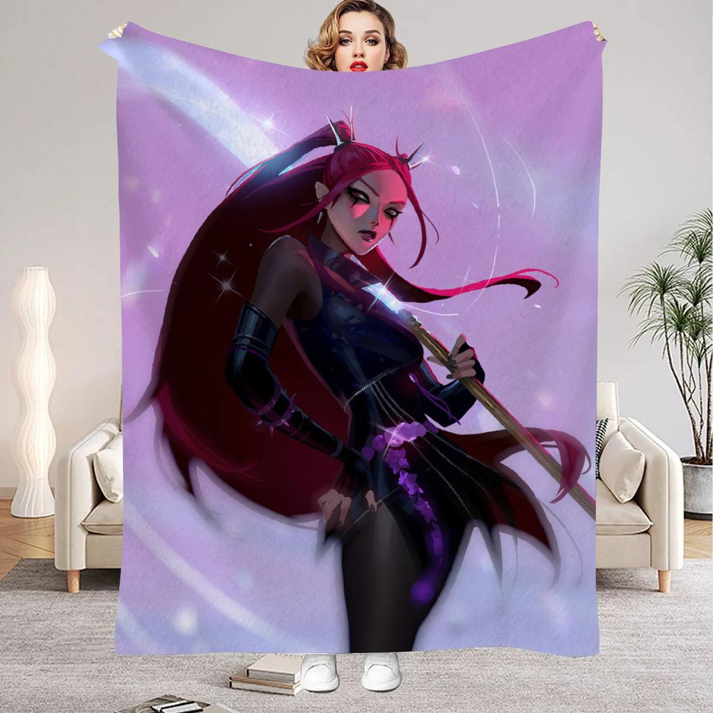 Huntrix Blankets K Pop Demon Hunters Rumi Zoey Mira Soft Warm Throw Blanket Kids Living Room Couch Sofa Bed Christmas Giftsmas