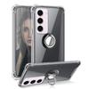 Мягкий прозрачный чехол с подставкой для кольца для Samsung Galaxy S23 Ultra Plus S22 S21 S20 S10 S9 S8 S7 UItra Plus Lite FE, прозрачный кронштейн-держатель, задняя крышка телефона