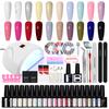 Набор гель-лака для ногтей PHOENIXY со светодиодной подсветкой 36 Вт, 20 цветов и набор базового верхнего покрытия, гель-лак, УФ-светодиодная лампа для ногтей, маникюрные инструменты, популярные дизайны дизайна ногтей