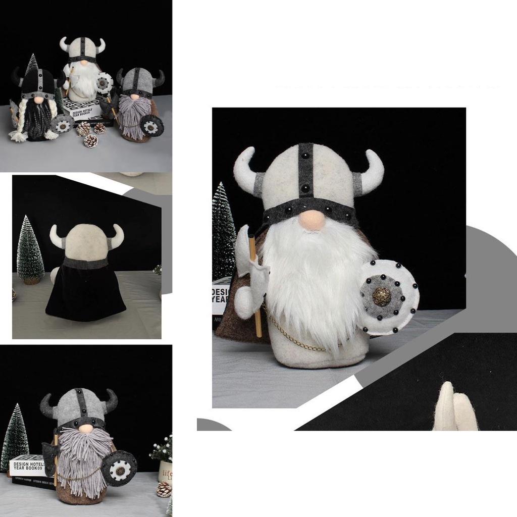 Очаровательная плюшевая игрушка гном-викинг для уютного скандинавского декора томте-эльфа