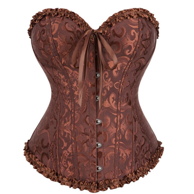 Women S Lace Corset Bustier Waist Trainer Body Shaper