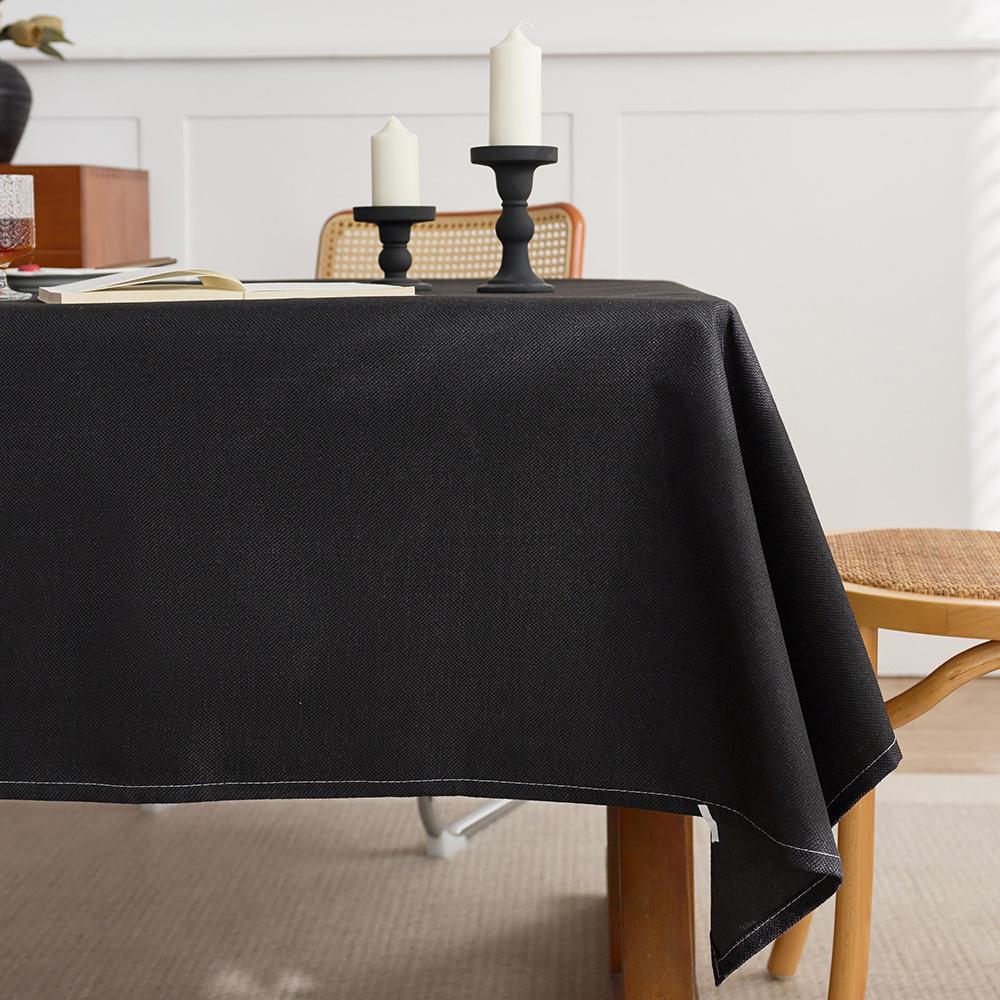 Coarse Linen Tablecloth Premium Desk Table Cloth Retro Old Coarse Cloth Tea Table Zen Rectangle