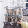 5 шт. Пластиковая вращающаяся вешалка для брюк, вешалки для брюк, крепящиеся, ветрозащитные зажимы для юбок, для влажной и сухой одежды, для балкона, шкафа, экономия места
