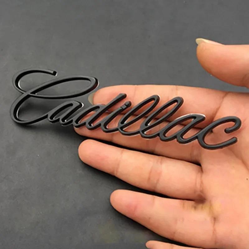 Для Cadillac Буквы Escalade CT5 CT6 XT5 XT6 DTS SLS XLR ATS SRX Tiburon Логотип Металл Автомобиль Боковое Крыло Задняя Наклейка Аксессуары