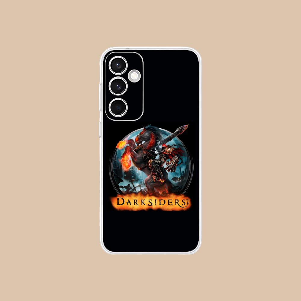 Чехол для мобильного телефона Darksiders для Samsung Galaxy S25 S24 S23 S22 S21Plus FE Ultra Прозрачный Цветной Чехол Роскошные Мобильные Телефоны