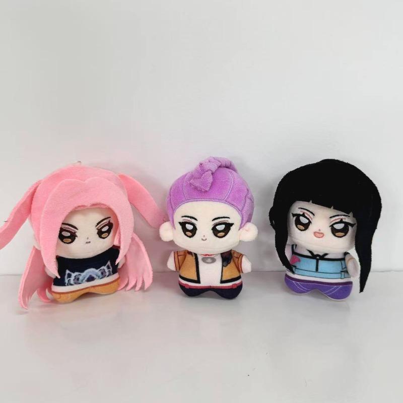 10cm K-pops Demons Hunters Plush Toy Pendant Anime Saja Boys Stuffed Doll Anime Figure Rumi Keychain Dolls Zoey Room Decor Gift
