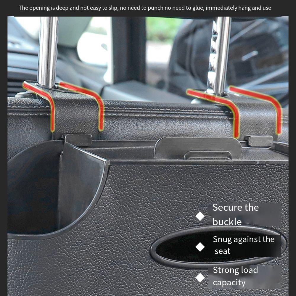 Partition design Car Back Seat Organizer Hanging Hooks Vehicle Tissue Box  Kids