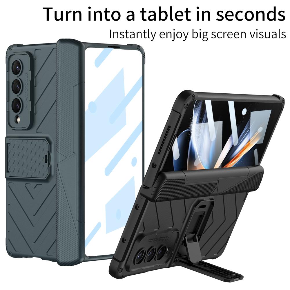 Anti-Drop Screen Glass Film Protector Case for Samsung Galaxy Z Fold 4 5G Fold4 Zfold4 Shockproof Full Body Cover Coque
