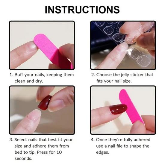 Нажмите на ногти, французский акрил, удлиненные, со стразами, блестящий маникюр своими руками, полное покрытие, длинные накладные ногти