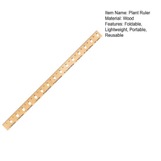Деревянная линейка для растений Складная линейка для посадки растений с отверстиями Гладкая кромка без заусенцев Простая в использовании Легкая портативная садовая линейка