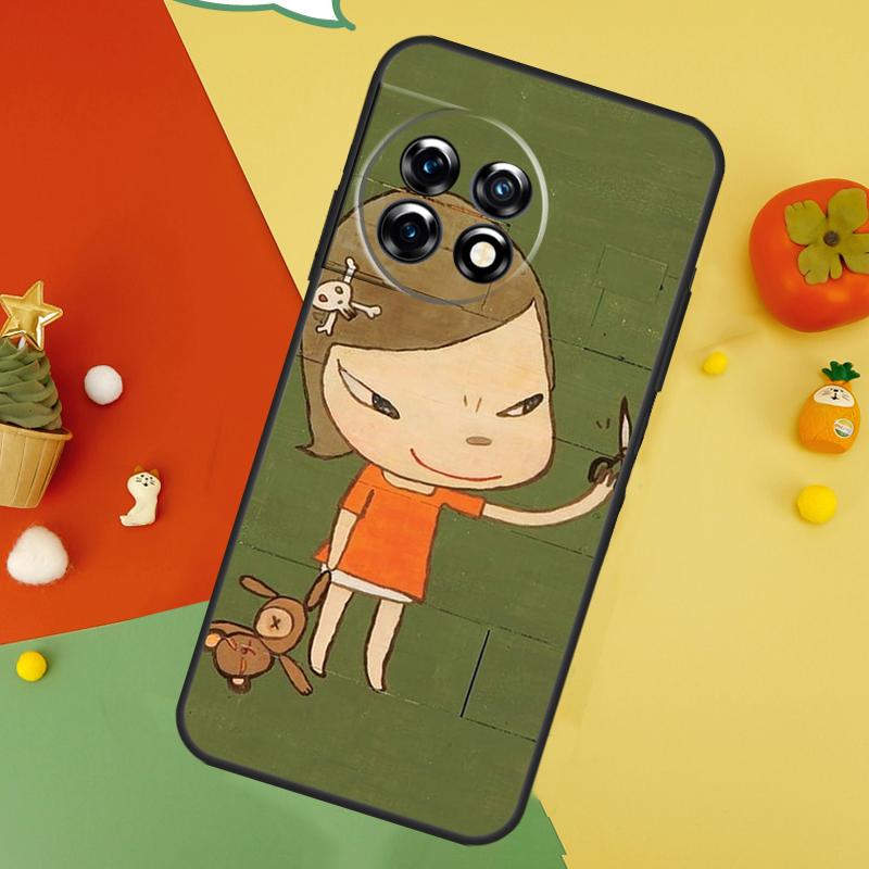 Мультяшный Эстетичный Задний Чехол Yoshitomo Nara Для OnePlus 15 13R 13 13T 12 12R 11 10 10T 8T Nord CE 5 2 3 4 Lite N20 N30 Чехол