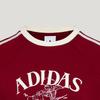 adidas Оригиналы Курорт Французские Каникулы Хлопок Повседневная Спортивная Футболка с Коротким Рукавом Женские Топы KX0734