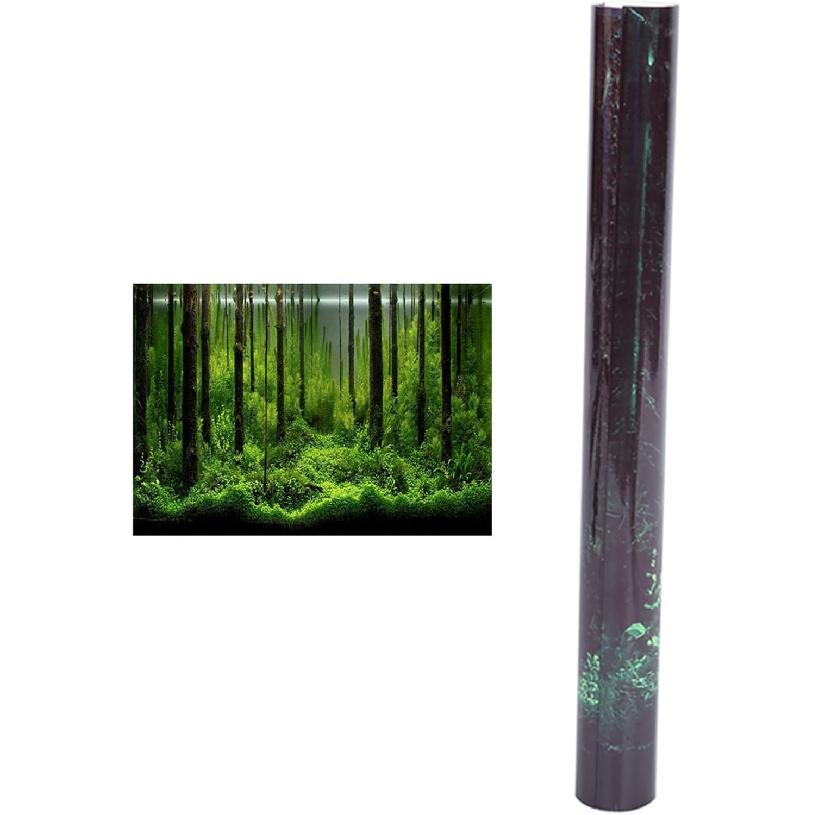 Фон для аквариума 10 галлонов Аквариумный постер Аквариумный лесной фон Картинка Фон для аквариума ПВХ Самоклеящийся Подводный лесной аквариумный постер