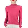 Seamless One-line Ready-to-wear Wool Sweater Half Turtleneck Knitted Bottoming Fashion Versatile Warm Sweater Autumn and Winter New Style