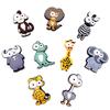 1 Set Cartoon Animal Fridge Magnets for Children PVC Cute Magnets for Refrigerator Decor Creative Magnetic Magnets for Kids Toy
