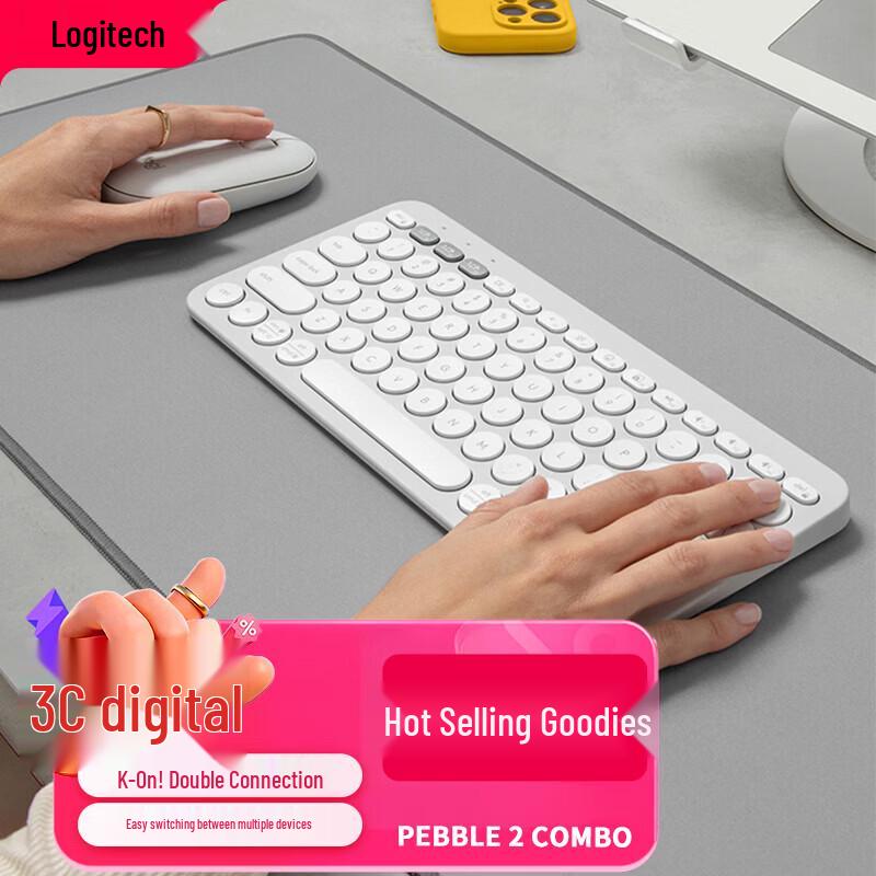 Logitech Беспроводной набор клавиатуры и мыши Pebble 2 Combo
