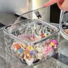Hair Accessory Storage Box Large Capacity Transparent Acrylic Portable Storage Box Girl Hair Rings Hair Clips Organizer Box