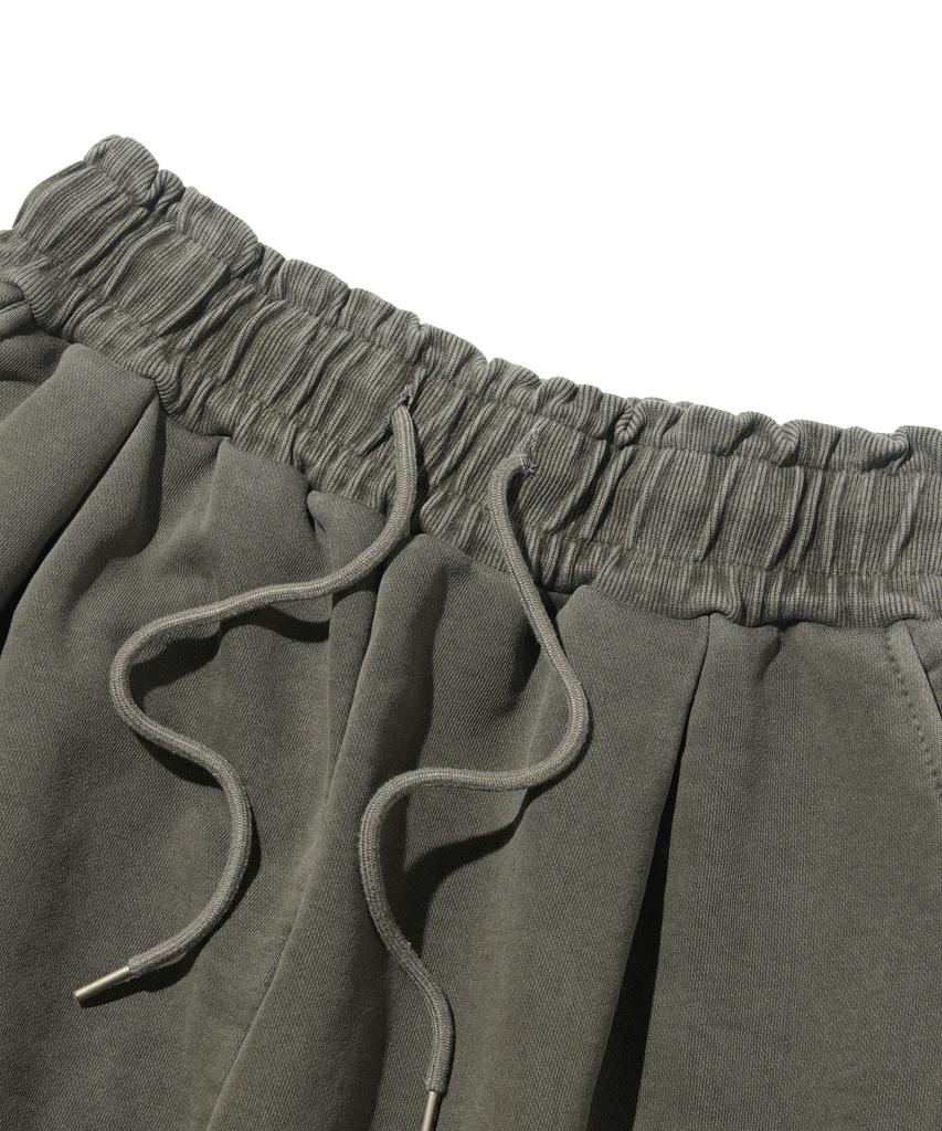 613SEOUL Heritage Pigment Wide Bermuda Pants (Gray)