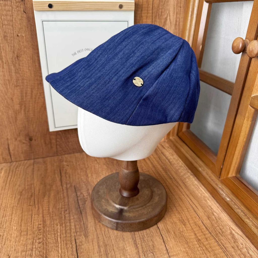 Simple retro forward hat women's summer thin breathable cap showing a small face daily versatile beret