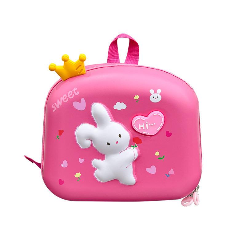 Comfortable Breathable Oxford Cloth Child Backpack With Charming Animal Patterns For Kids