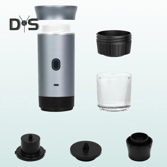 Портативная электрическая эспрессо-машина, кофемашина с сенсорным управлением, 15 бар, давление насоса, USB-зарядка, беспроводная кофемашина