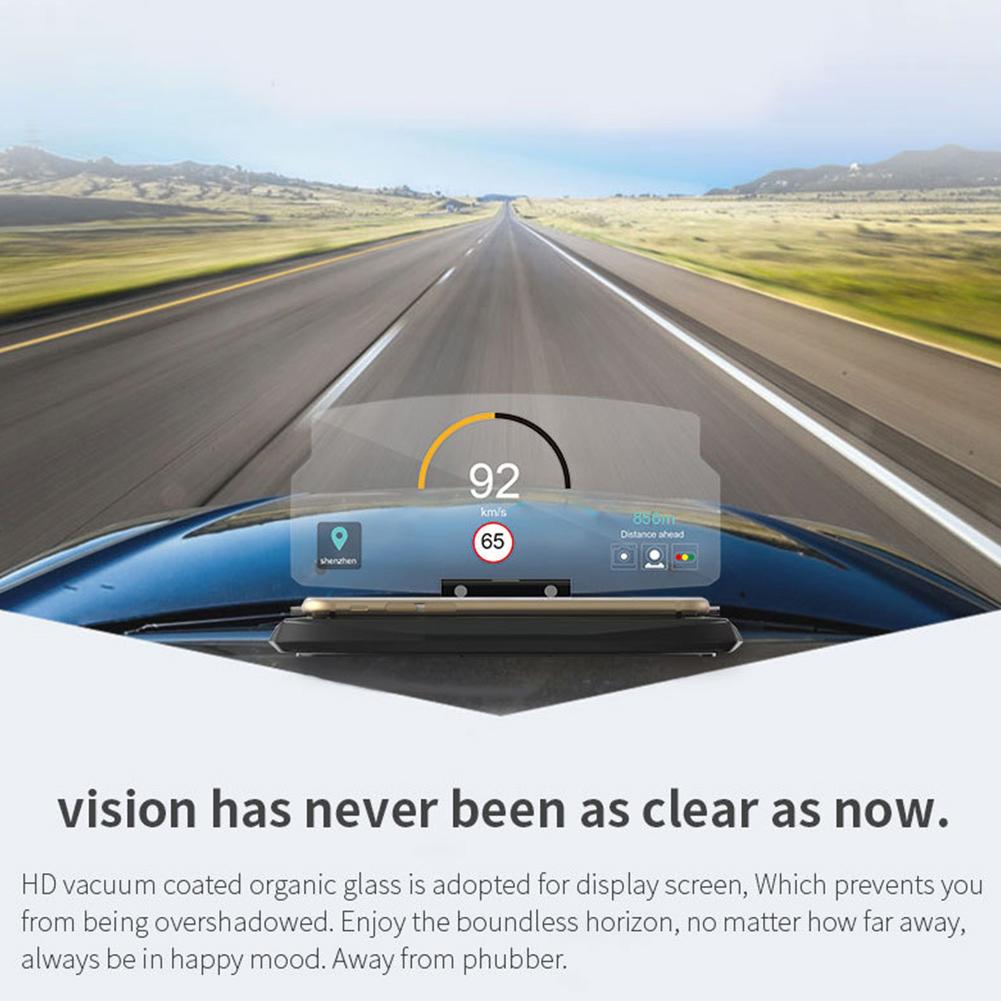 HUD Head Up Display Car GPS Navigation Image Reflector Holder for Smart Phone
