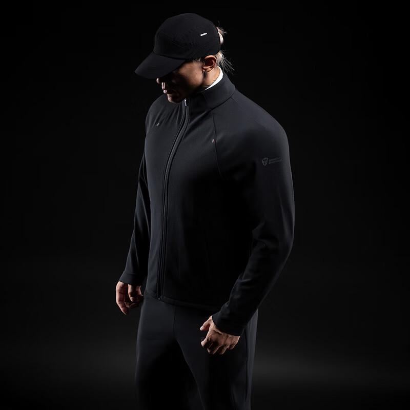 Monster Guardians Men's Infrared Warming Slim-Fit Stand-Collar Zip Jacket