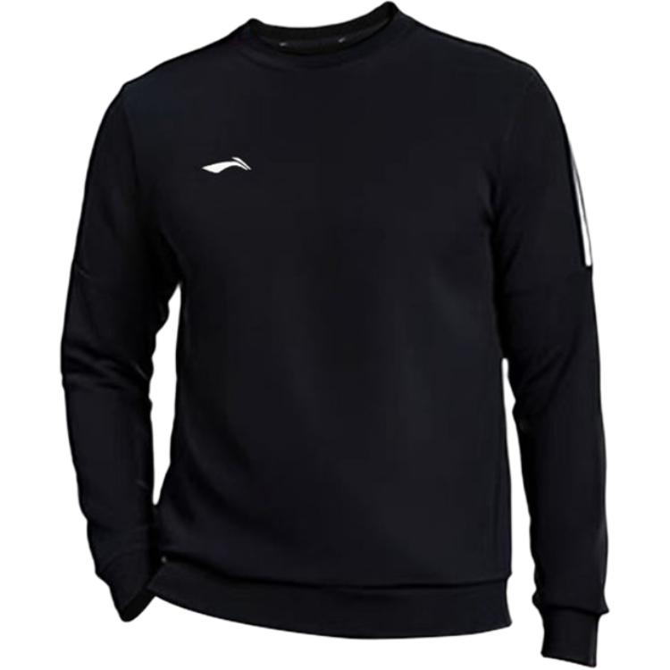 Li-Ning Модный весенне-осенний фитнес-пуловер с длинным рукавом, мужской свитшот AWHY915-1