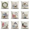 Christmas Gift Home Decorations Cartoon Cushion Cover Pillow Cover Christmas Pillowcase Polyester
