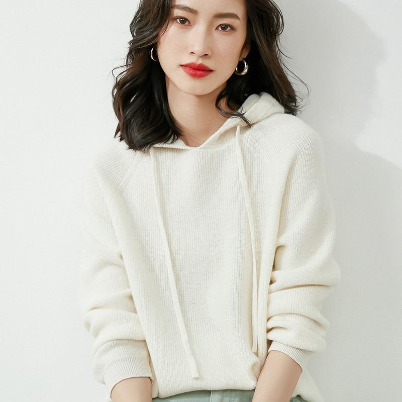 Women S Loose Fit Hooded Sweatshirt Casual Pullover Autumn Winter