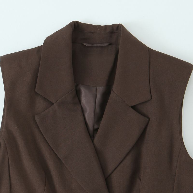 Kaslead New Women clothes Western Style Fashion Belt Vest Straight Trousers 8073361 8073261