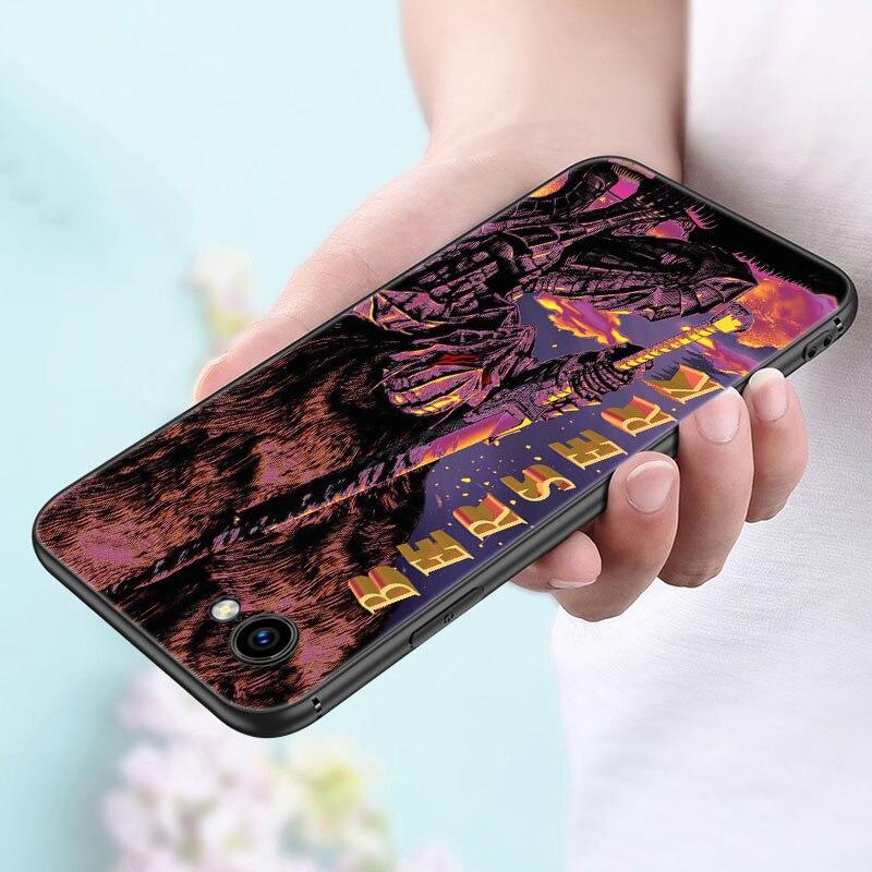 Чехол для телефона «Аниме Берсерк Кишки» для Apple iPhone 14 13 12 Mini 11 Pro Max 7 8 XR X XS 7 8 Plus SE 2020 2022, черный мягкий чехол