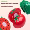 Kids' Pretend Play Kitchen Set: Cuttable Fruits, Vegetables & Pizza