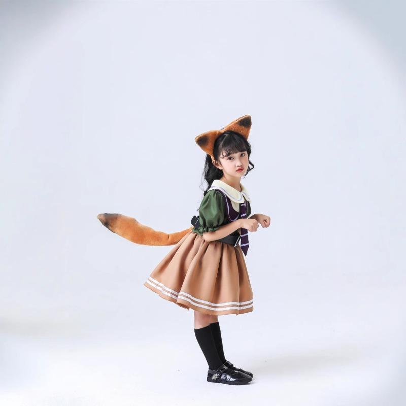 Halloween Zootopia Rabbit Police Officer Udy Judy Kids Adult Nick Fox Manga Costume Girl