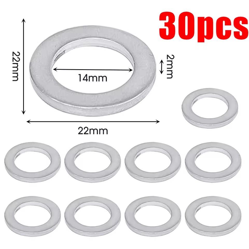 For Honda Accord Civic CRV CRZ HRV Acura 14MM Oil Drain Plug Crush Washer Gasket 9410914000 94109-14000 94109 14000 Fit2006-2018