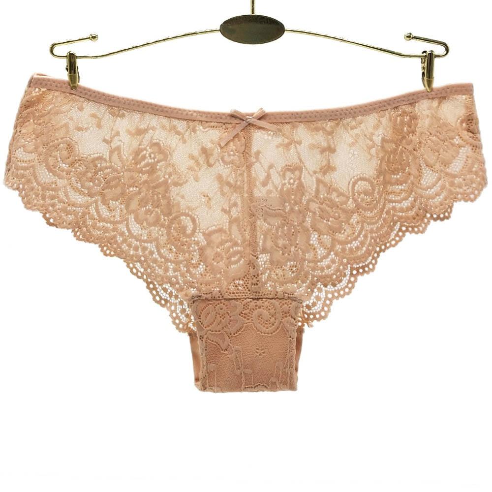 Женское кружевное нижнее белье, хлопковые сексуальные прозрачные трусики для женщин, 6 шт./лот