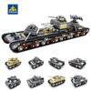 KAZI  German PZKW Heavy Tank Model WW2 Military Building Blocks 8 In 1 Children's Assembled Toy Boy Gift 6 8 Age Kids NO BOX