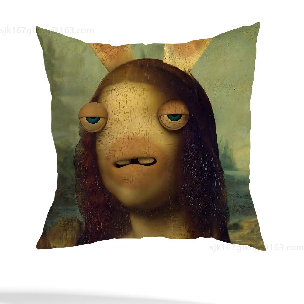 Наволочка для подушки в стиле R-Rabbids Invasion, декоративная, в повседневном стиле, подходит для домашнего декора (исключая наполнитель)