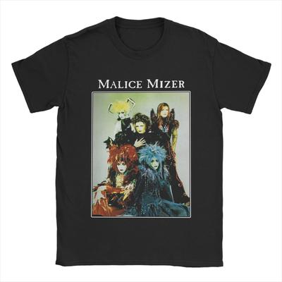 MALICE MIZER Футболка Мужская Хлопок Сумасшедшие Футболки Круглый Вырез Футболка с Логотипом Группы Эпохи Короткий Рукав Одежда Подарок на День Рождения