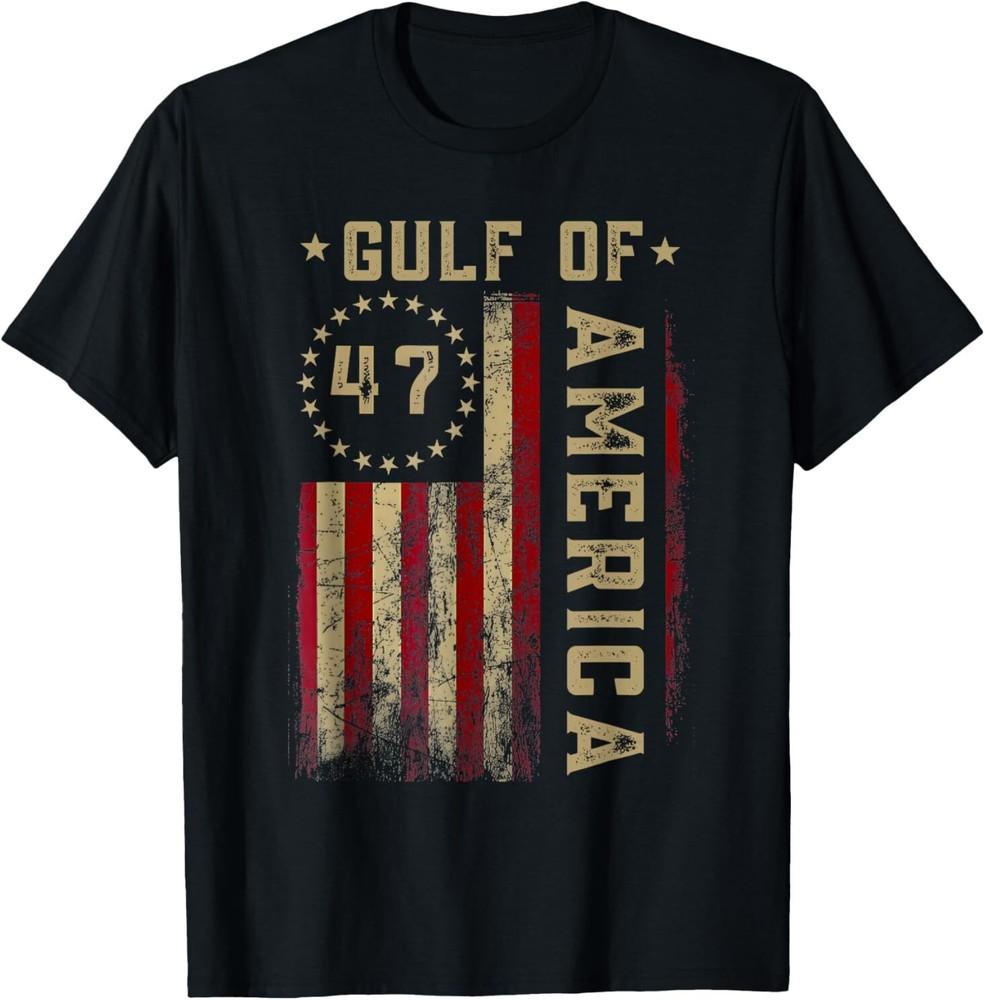 Gulf of USA America Funny USA Flag T-Shirt