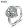 Классическое кольцо Lindon из медного сплава с цирконием, женские ювелирные изделия, свадебный подарок для вечеринки
