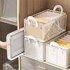 Household Desktop Sundries Storage Box Wardrobe Closet Clothes Organizer Transparent Storage Basket