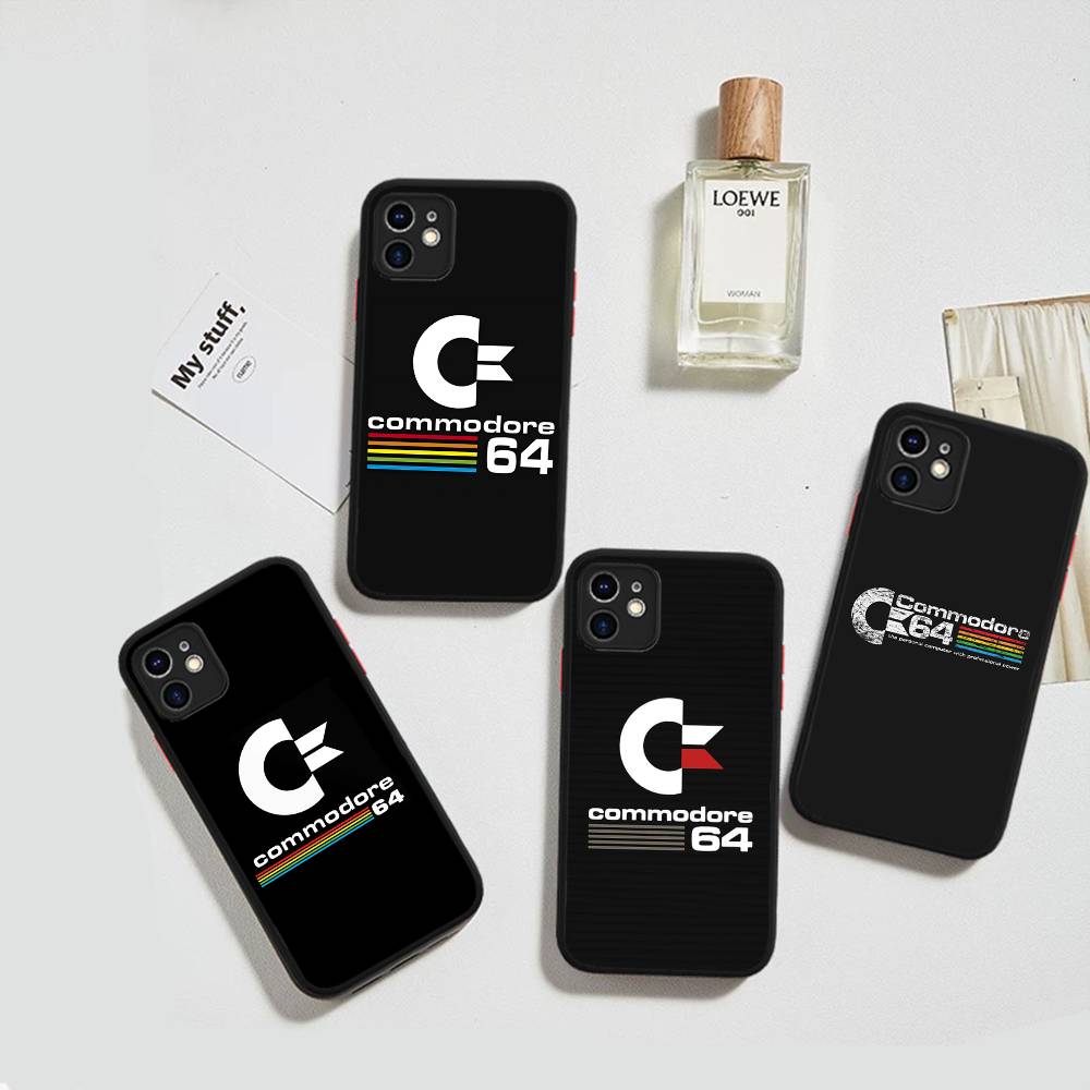 Ретро чехол Commodore 64 для iPhone 13 12 X XS MAX Pro Max 16 15 11 14 Pro Max Ударопрочный матовый чехол
