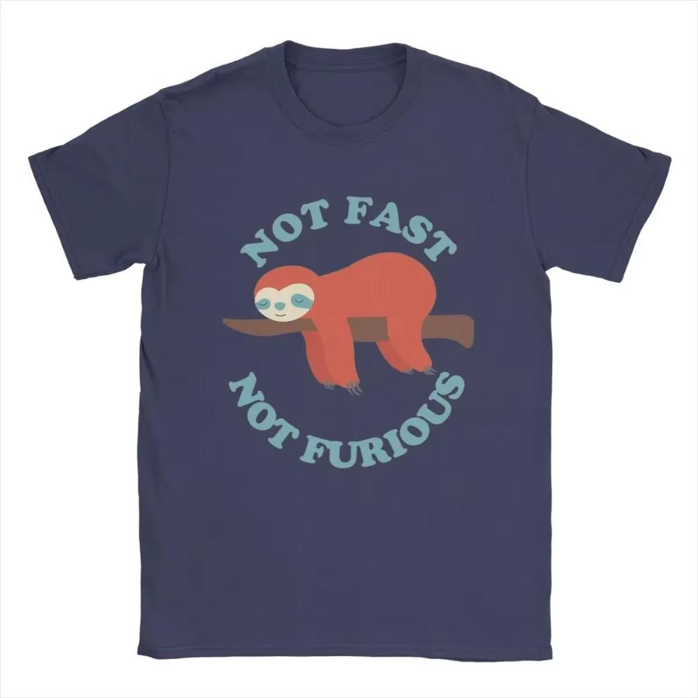 Футболка Not Fast Not Furious, мужская, 100% хлопок, креативные футболки, футболка с круглым вырезом, топы с коротким рукавом, подарок