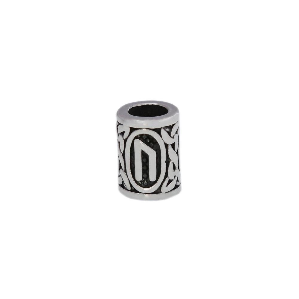 Retro Viking Rune Stainless Steel Beads - Non-Fading Titanium Accessory