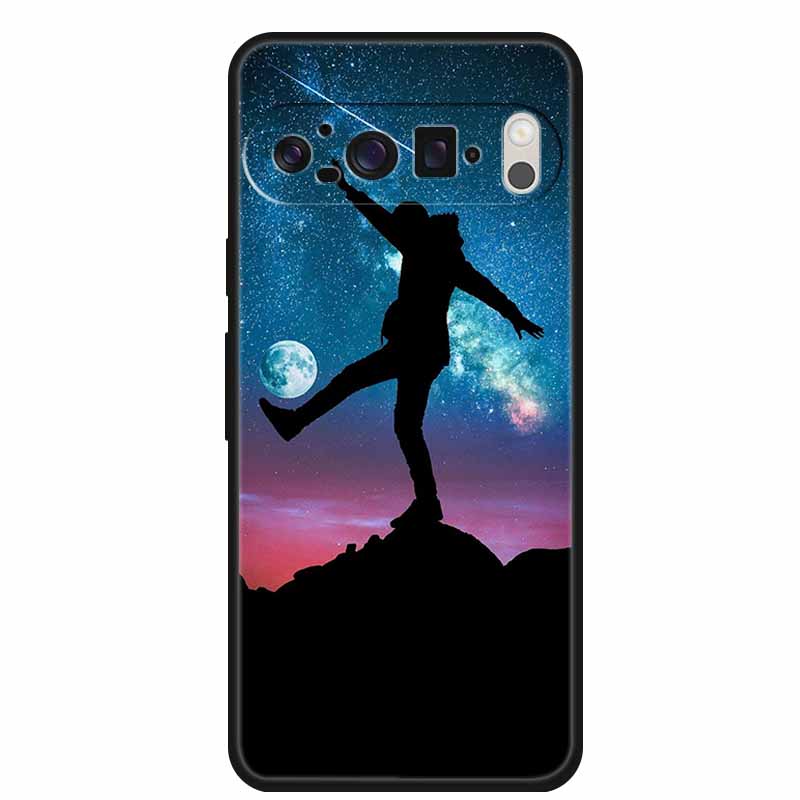 Phone Case For Google Pixel 10 Pro XL Back Cover Case Shockproof Black Silicone Soft Funda For Google Pixel 10 Pro Case 10Pro XL