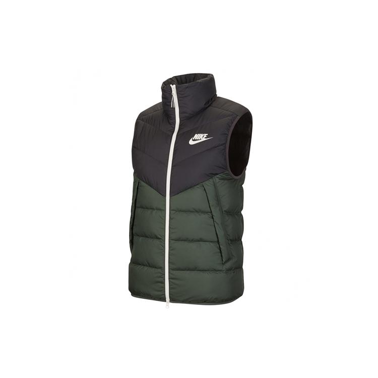 Nike Пуховик Зимний Мужской Черный Зеленый Мультиколор CV8975-045