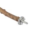 Natural Wood Parrot Stand Holder Paw Grinding Perch Bird Chew Hanging Cage Toy(1.5~2.5*25cm)