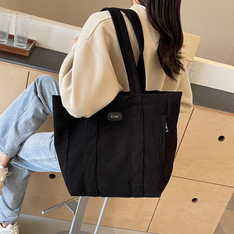 Вельветовая сумка Женская сумка через плечо Большая сумка