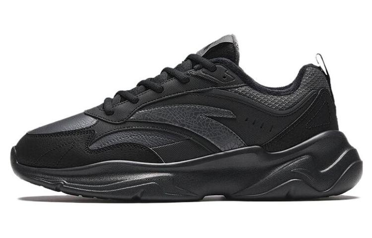 Men's Sneakers Anta Chao Bai Gz Textile, Synthetic Leather Cushioning Breathable Low top Casual Shoes Men's